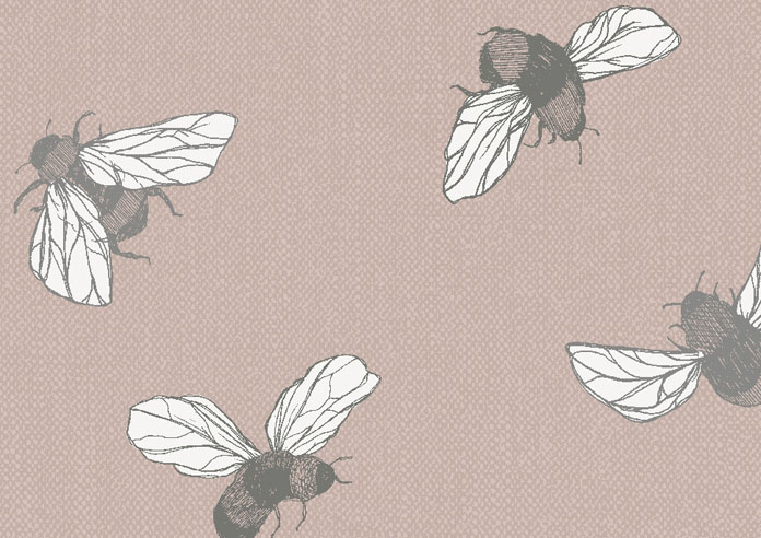 Busy Bee, Dusky Pink - Roller Blind - Image 6